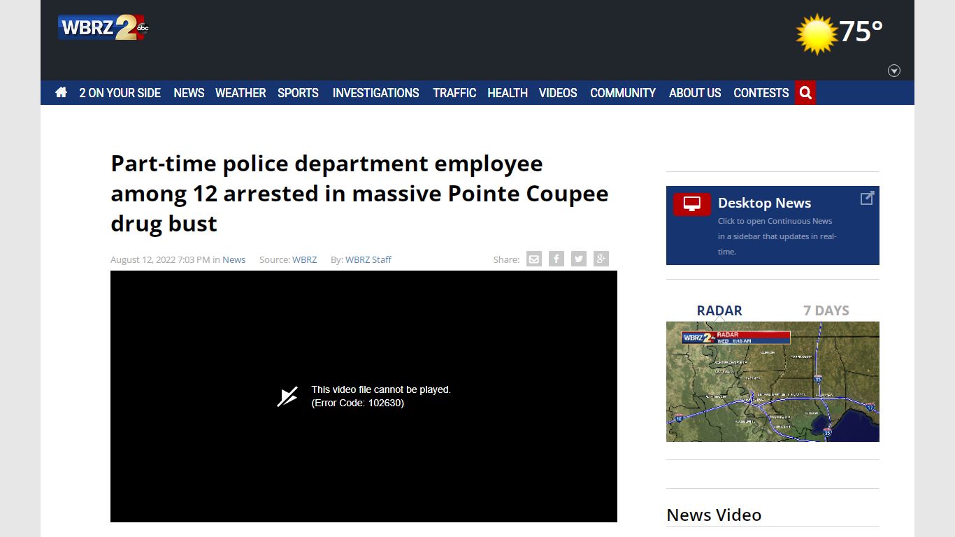 Part-time police department employee among 12 arrested in massive ...